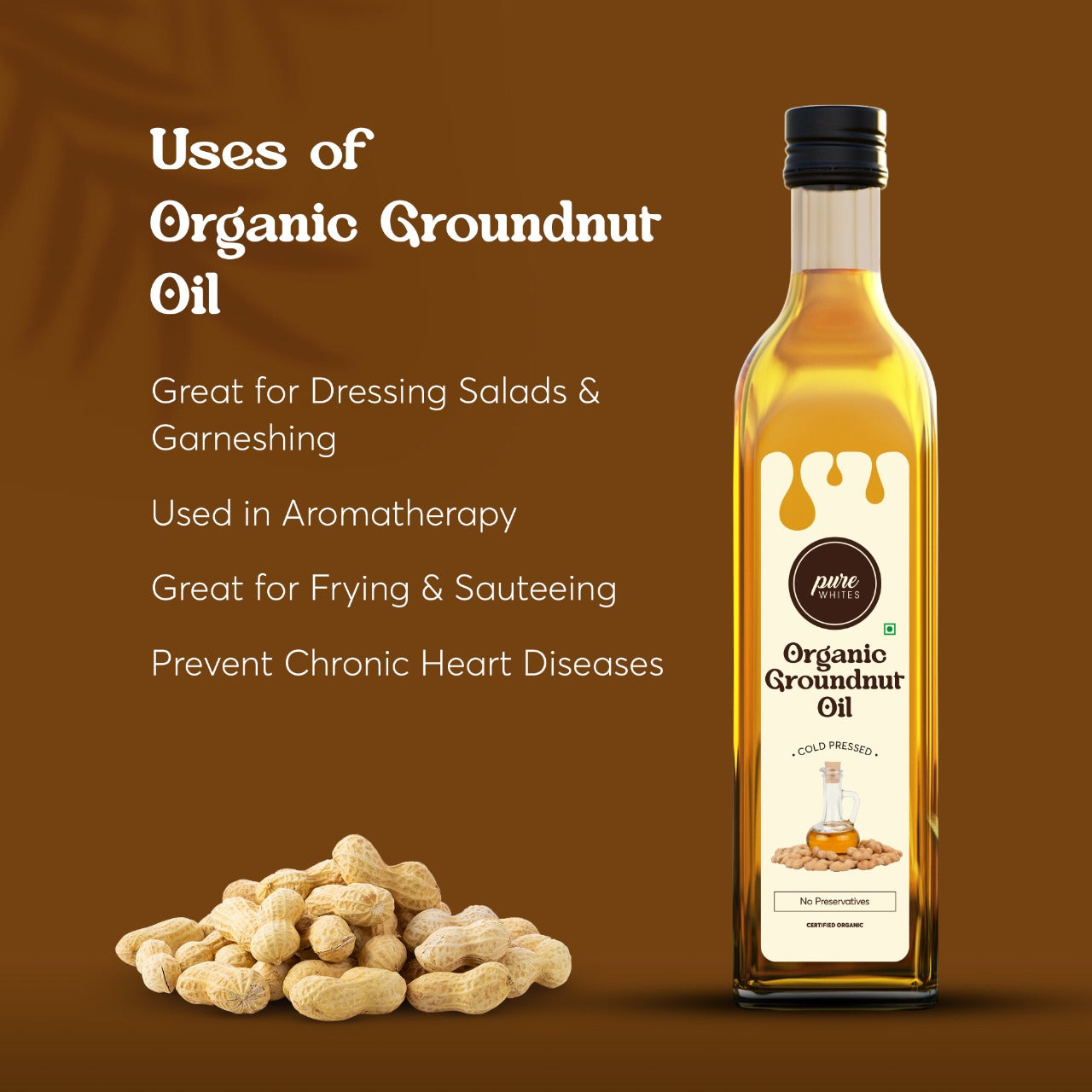 
                  
                    Cold Pressed Groundnut Oil (1L)
                  
                