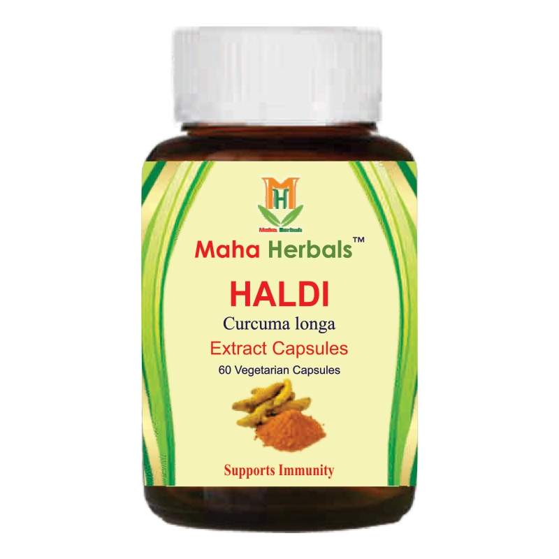 Maha Herbals Haldi Extract Capsules (60 Capsules)