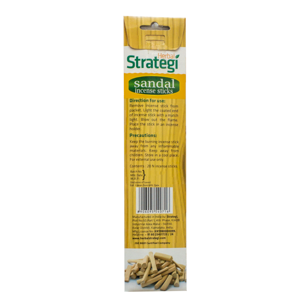 
                  
                    Herbal Strategi Aromatic Incense Sticks - Sandal (20 Sticks)
                  
                