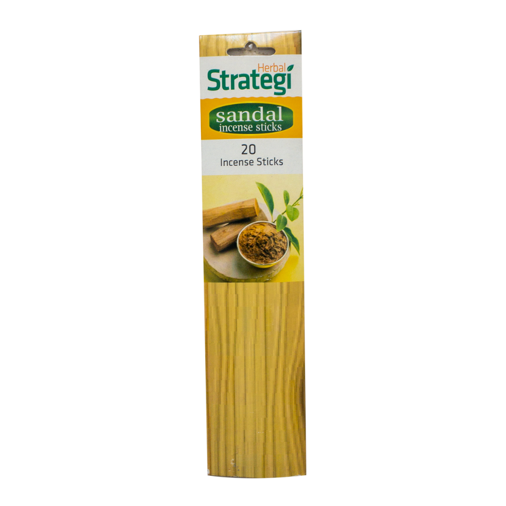 Herbal Strategi Aromatic Incense Sticks - Sandal (20 Sticks)
