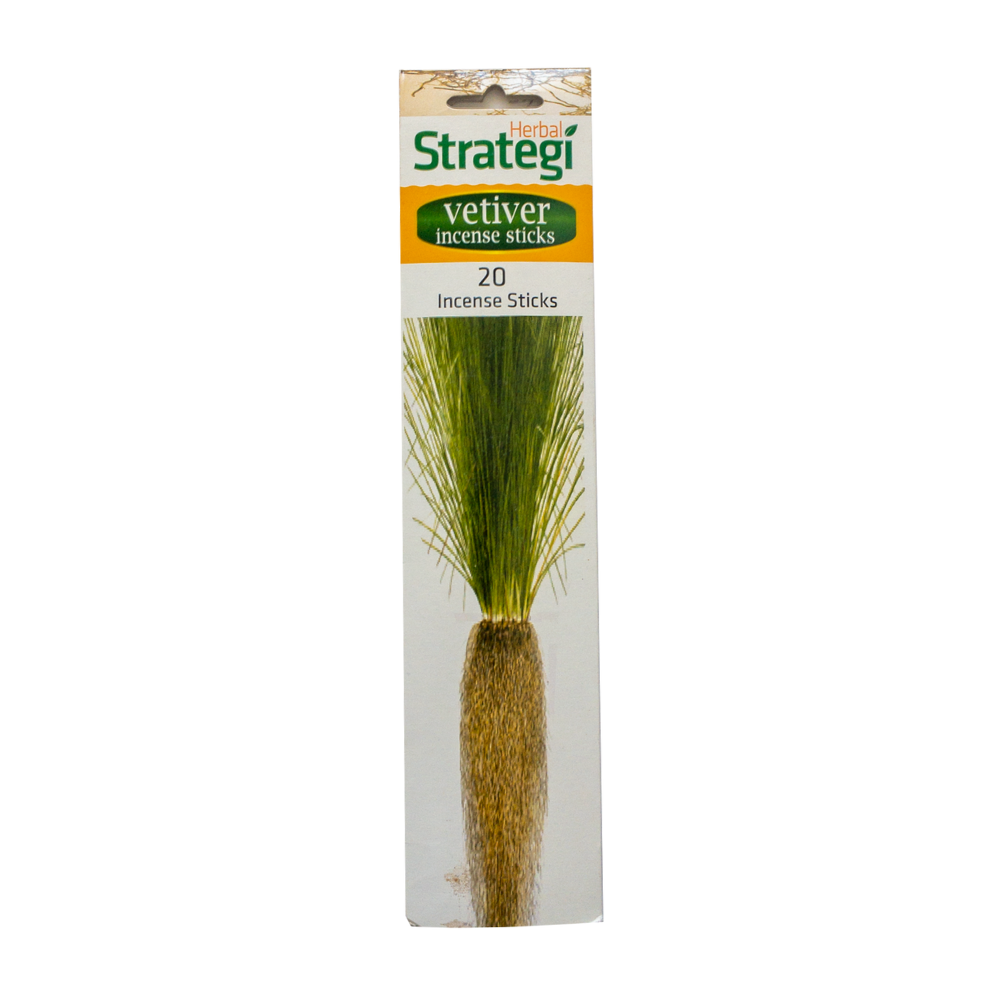 Herbal Strategi Aromatic Incense Sticks - Vetiver (20 Sticks)