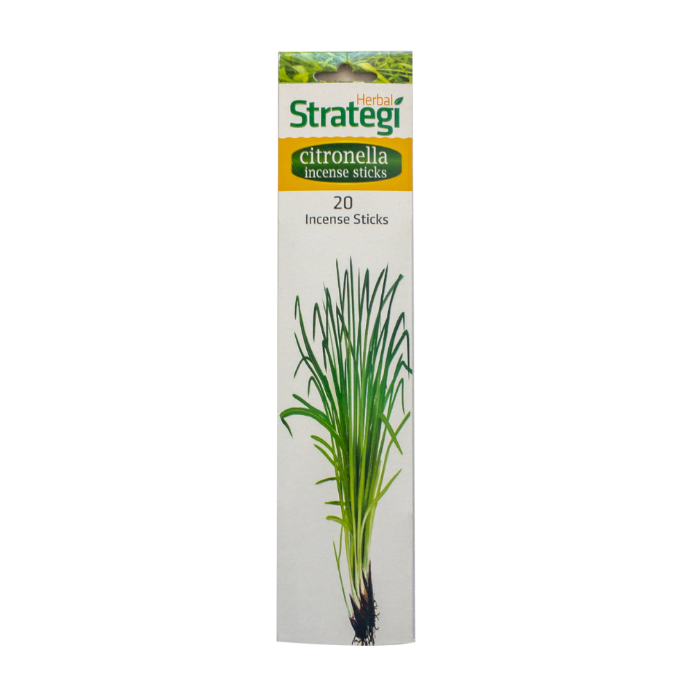 Herbal Strategi Aromatic Incense Sticks - Citronella (20 Sticks)