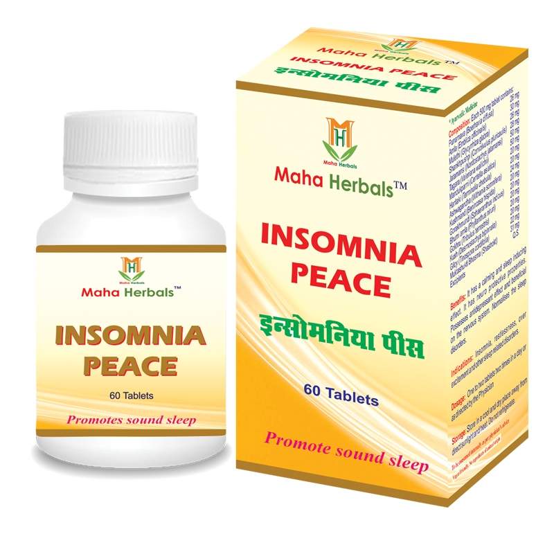 Maha Herbals Insomnia Peace Tablets (60 Tablets)