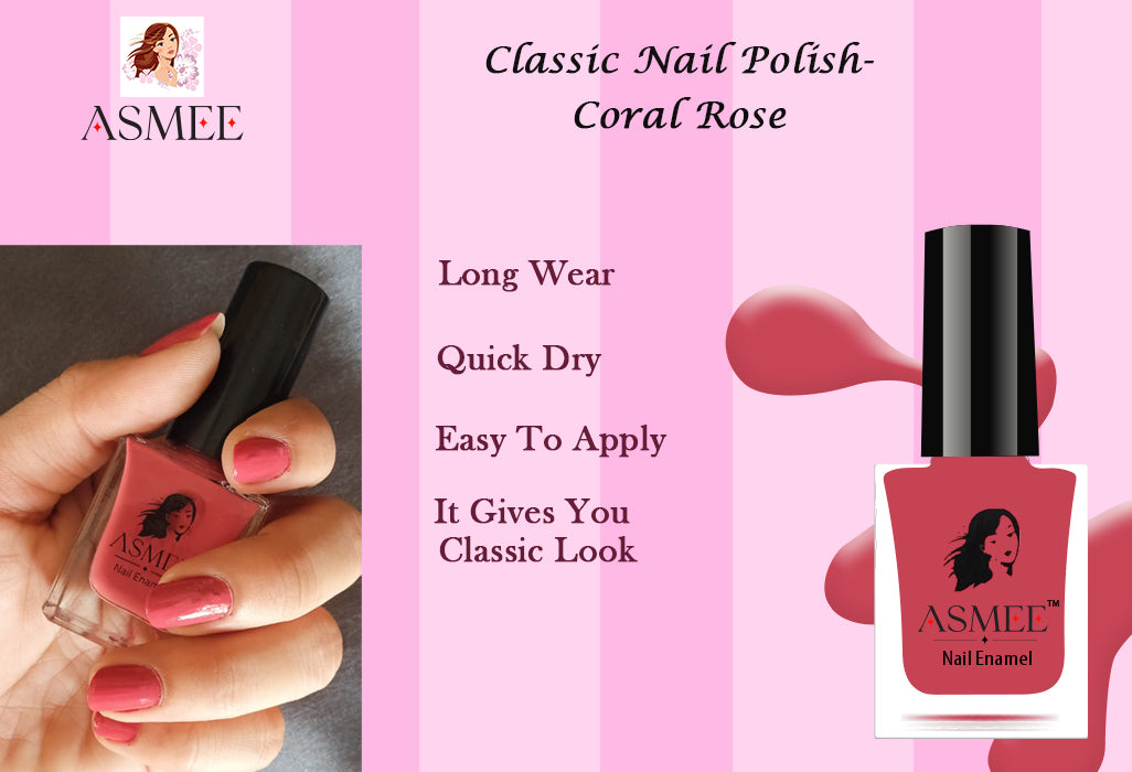 
                  
                    Coral Rose-Asmee Classic Nail Polish (20ml)
                  
                
