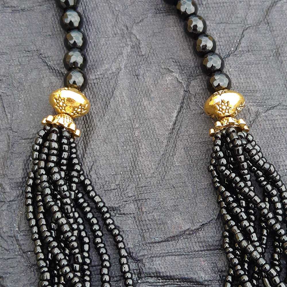 
                  
                    Multilayer Black Seed Beads Necklace
                  
                