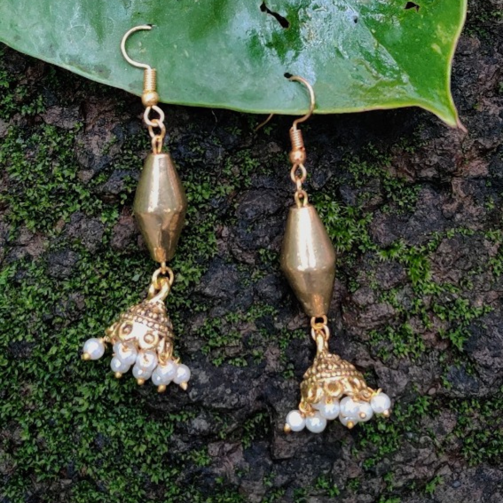 Dholki Beads Jhumka Kreate