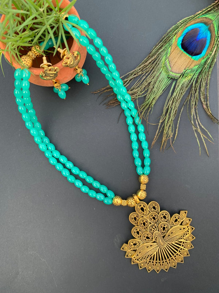 Blue Beads Necklace For Women Shop Online – Gehna Shop