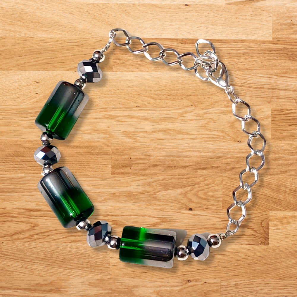 
                  
                    Green Sheen Bracelet
                  
                