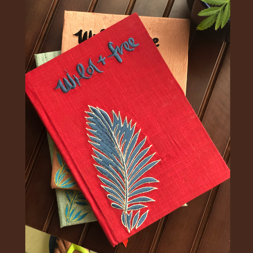 
                  
                    Embroidered Journal - Wild & Free
                  
                