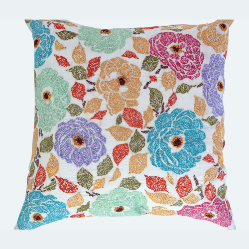 
                  
                    Kantha Stitch Handmade Floral Cotton Cushion Pillow Cover
                  
                