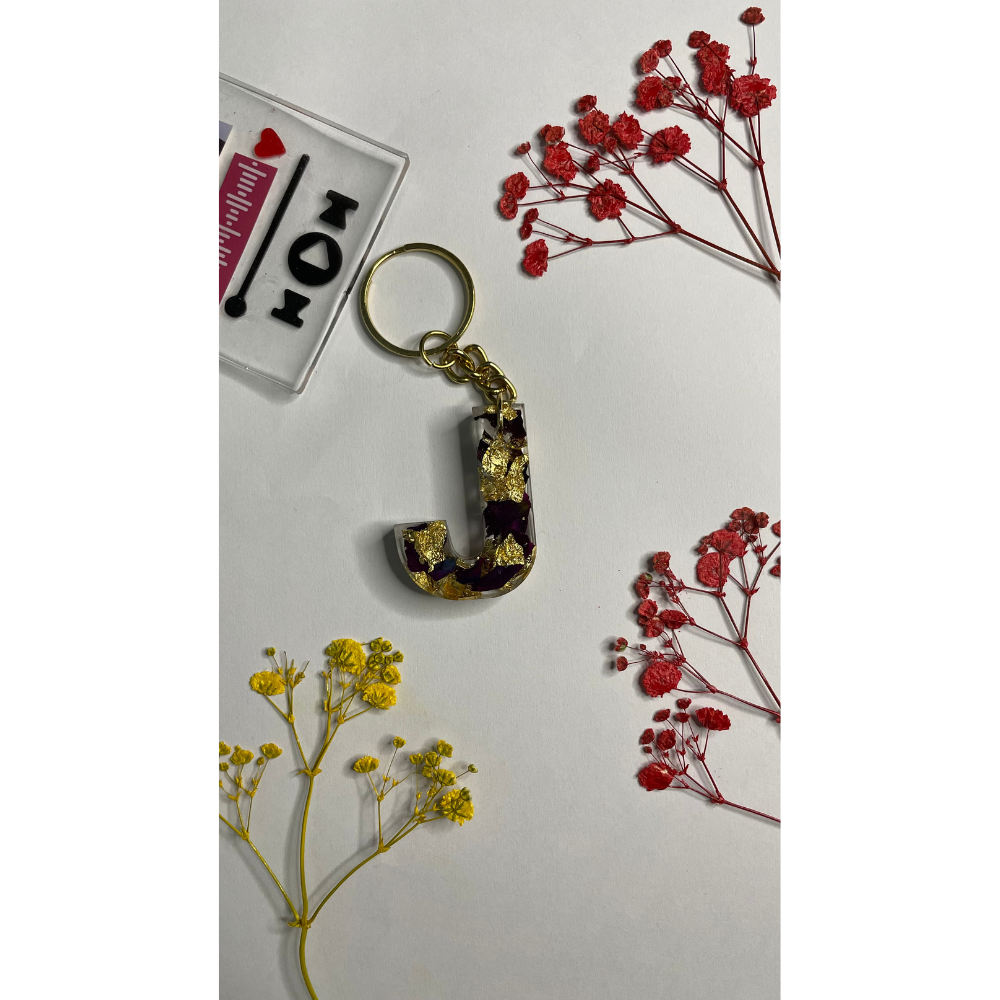 Initial Resin Keychain