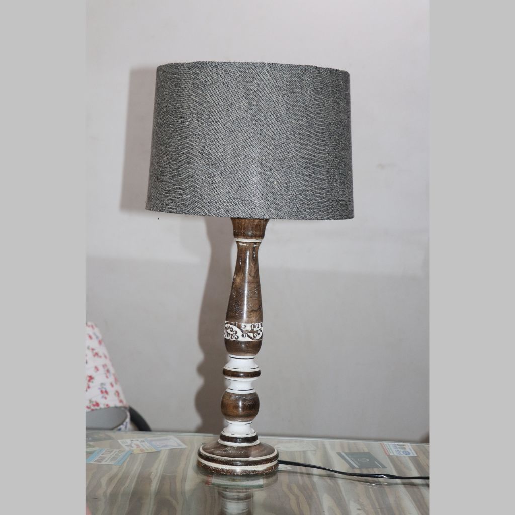 
                  
                    Homesake Mabel Rustic Wood Grey Table Lamp
                  
                