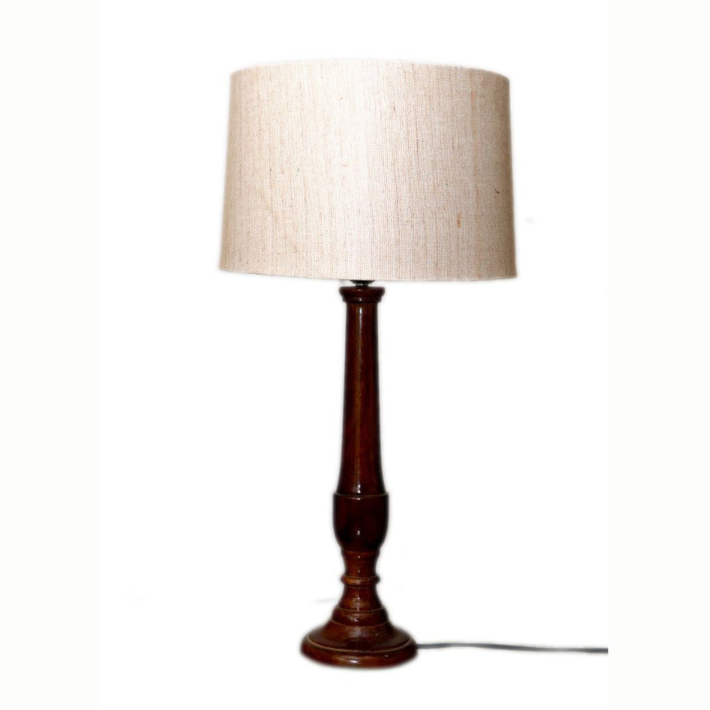 
                  
                    Homesake Black Wood Table Lamp with Golden Shade (Brown)
                  
                