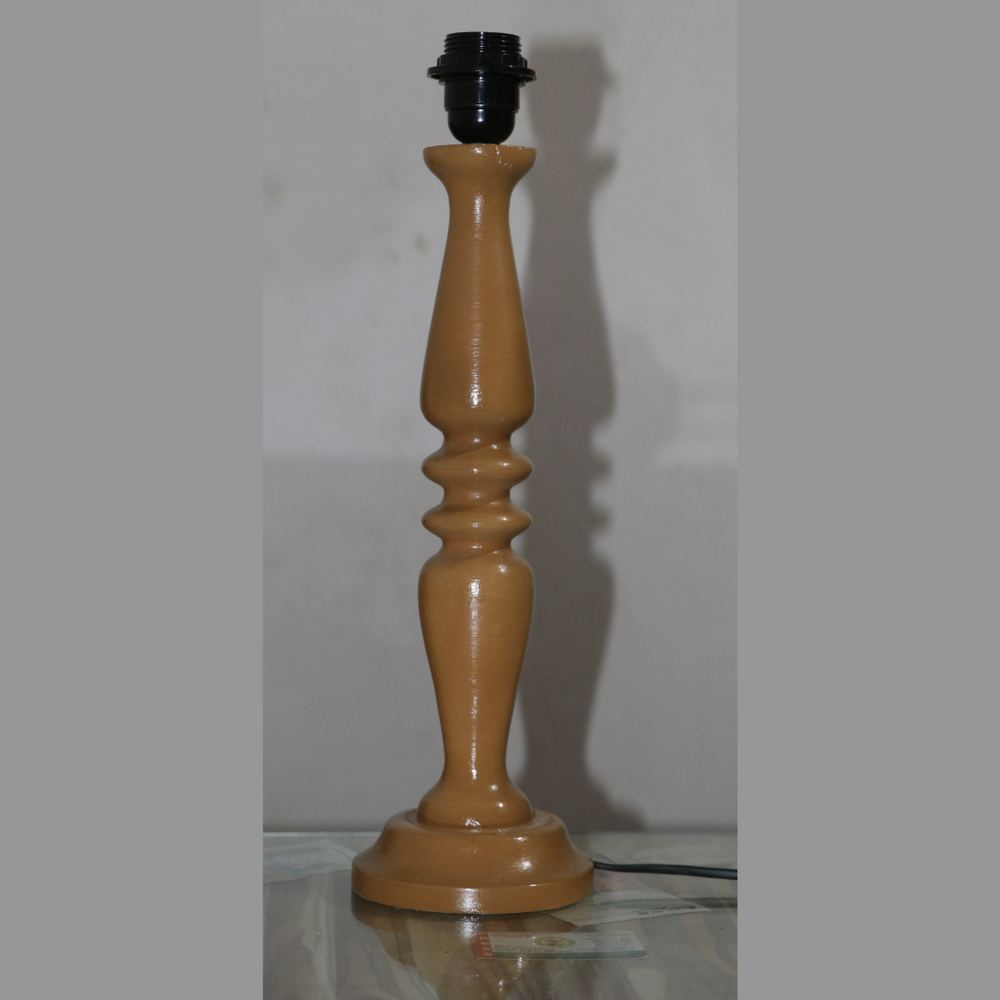 
                  
                    Wooden Handmade Rustic Designer Lamp with Shade (Yellow)
                  
                