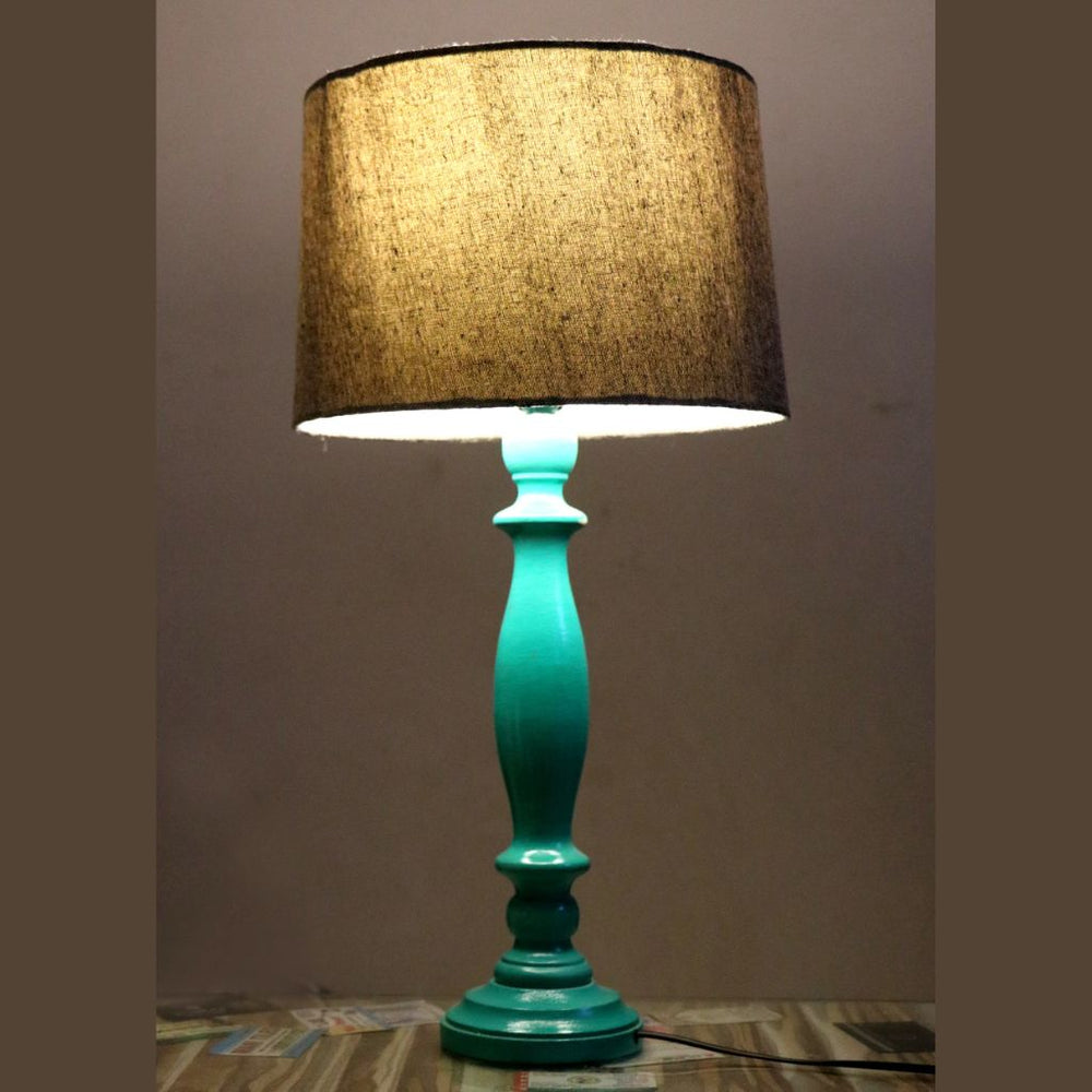 Brown Colour Study Lamp with Round Taper Top