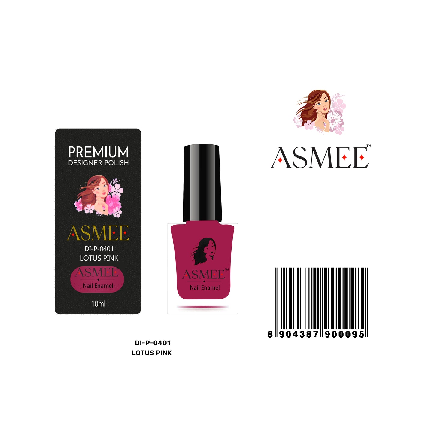 
                  
                    Lotus Pink - Asmee Premium Nail Polish (10ml)
                  
                