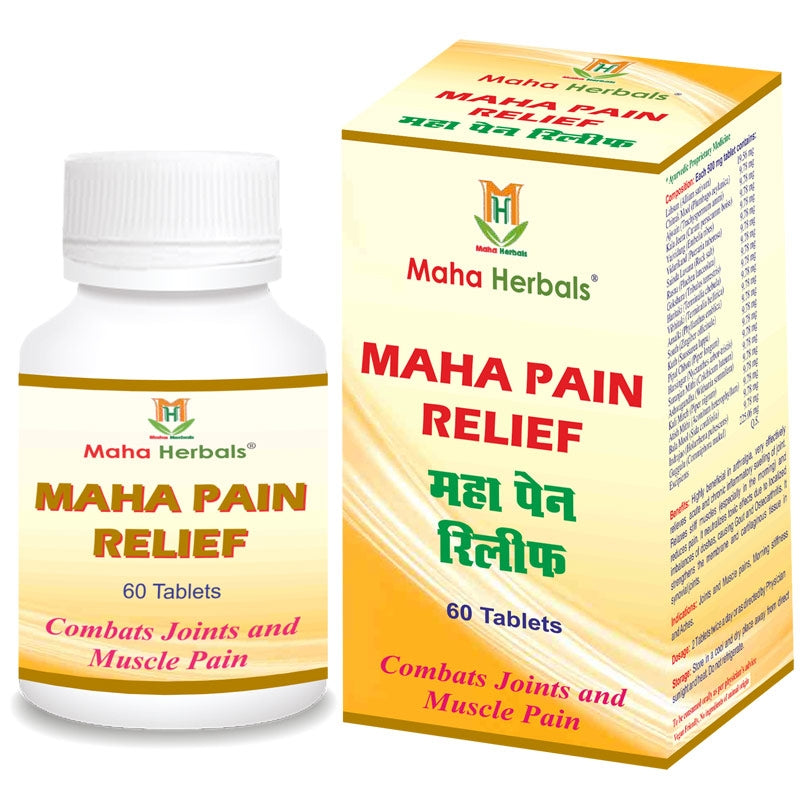 Maha Herbals Maha Pain Relief Tablets (60 Tablets)