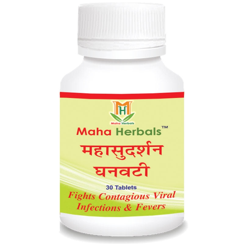 Maha Herbals Mahasudarshan Ghanvati Tablet (30 Tablets)