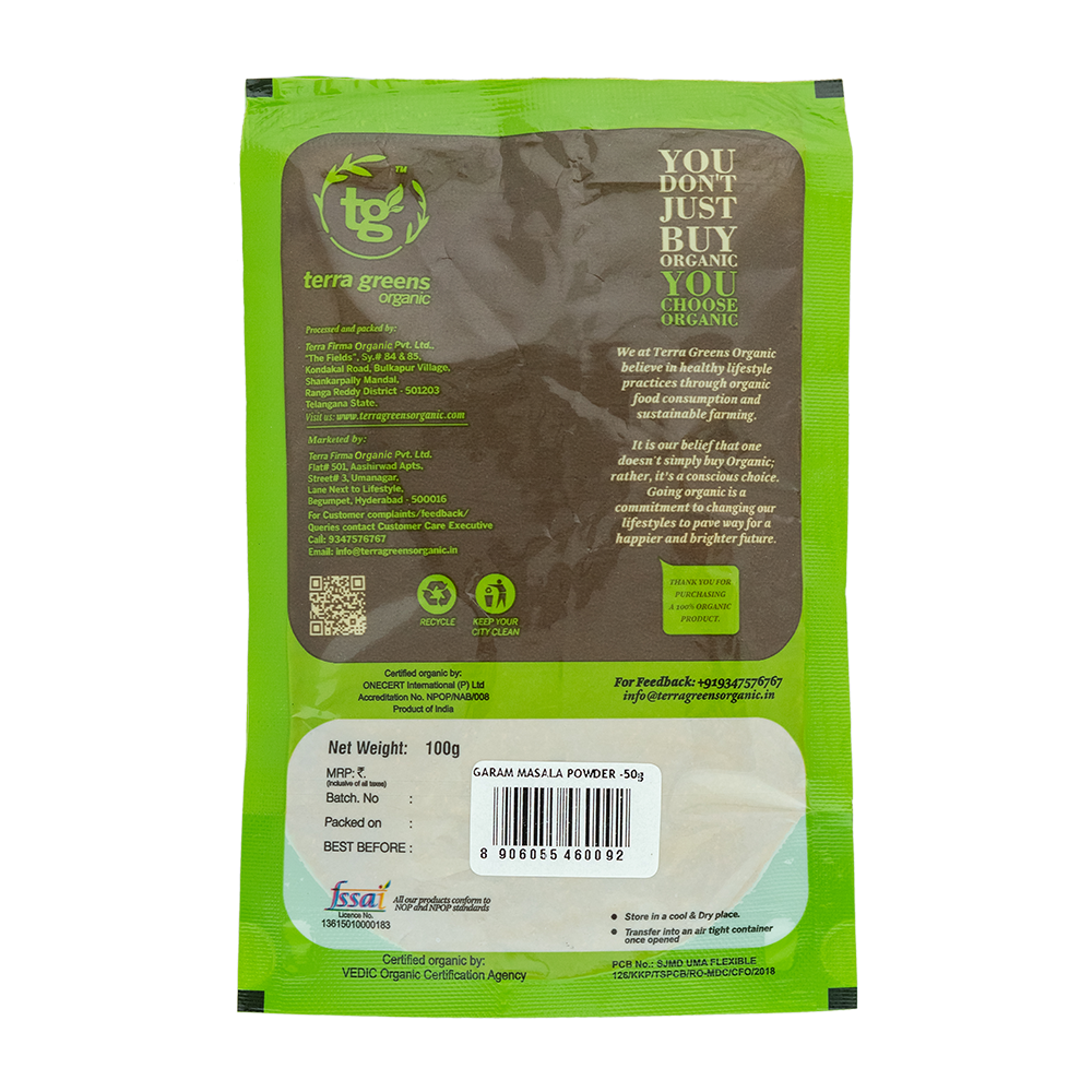 
                  
                    Terra Greens Organic Garam Masala (50g)
                  
                