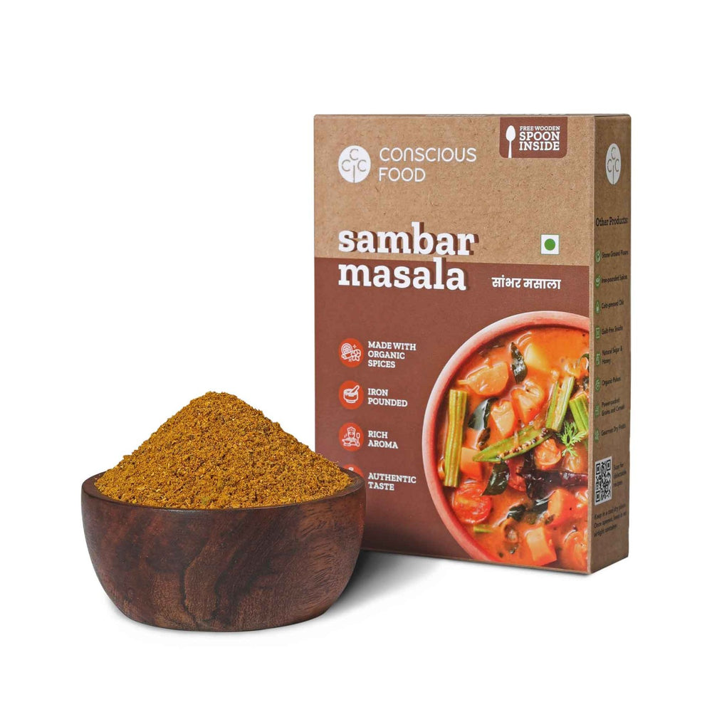 
                  
                    Conscious Food Sambar Masala (200g) - Pack of 2
                  
                