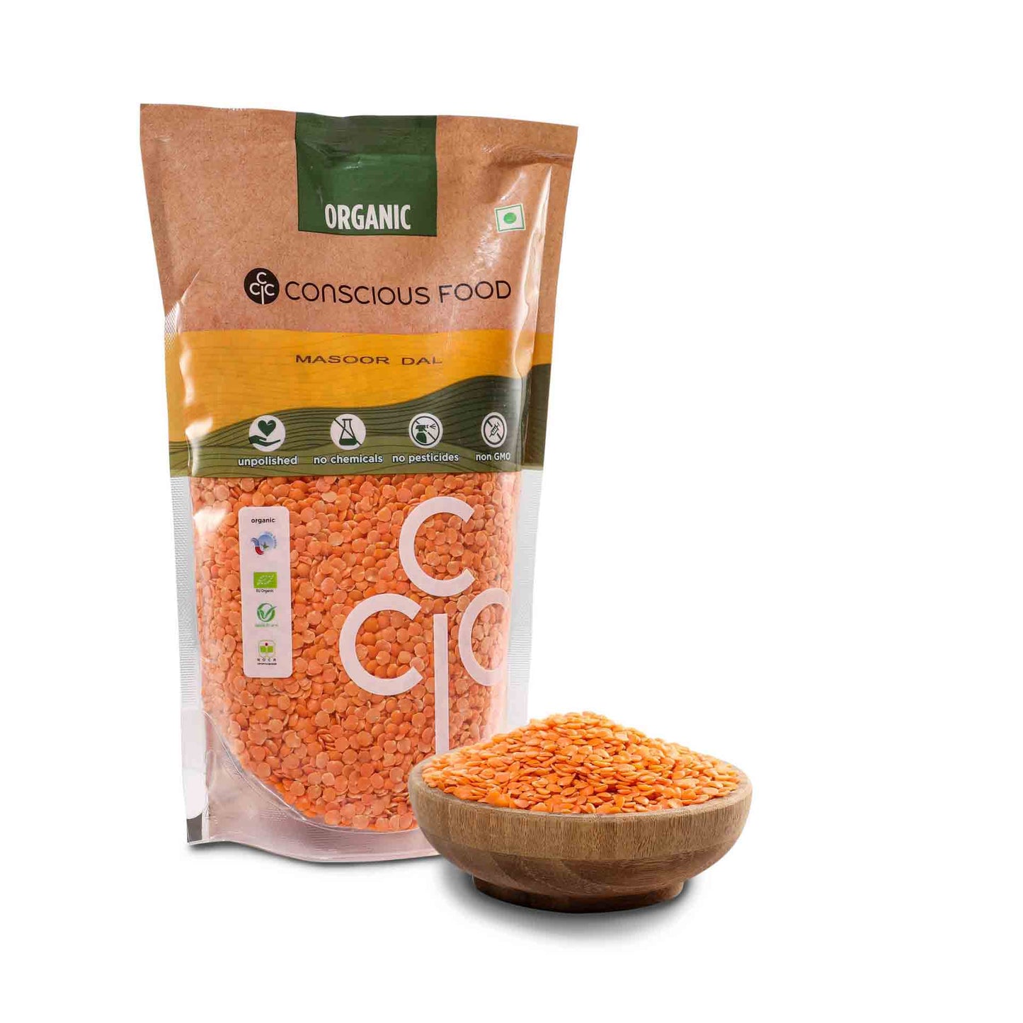 
                  
                    Conscious Food Red Lentil (Masoor Dal) - 500g
                  
                
