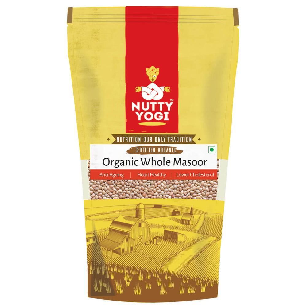 Nutty Yogi Organic Masoor Dal (500g)