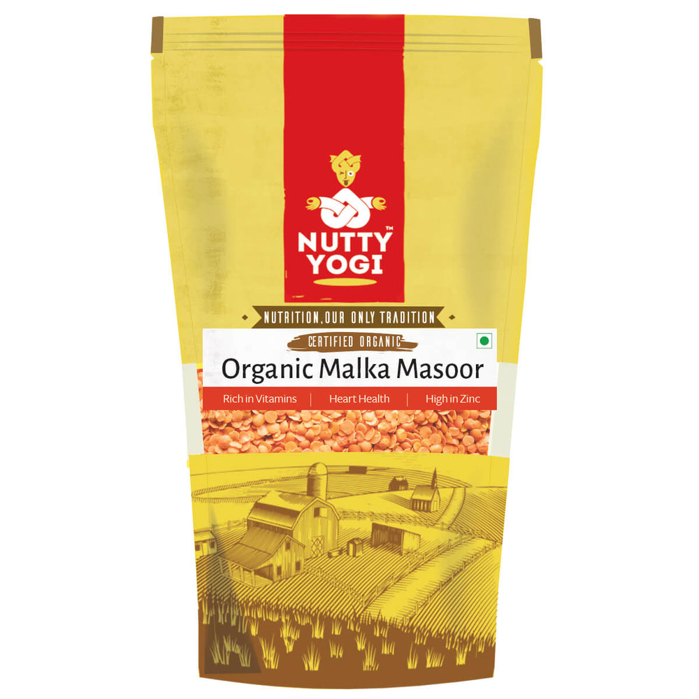 Nutty Yogi Organic Malka Masoor Daal (500g)