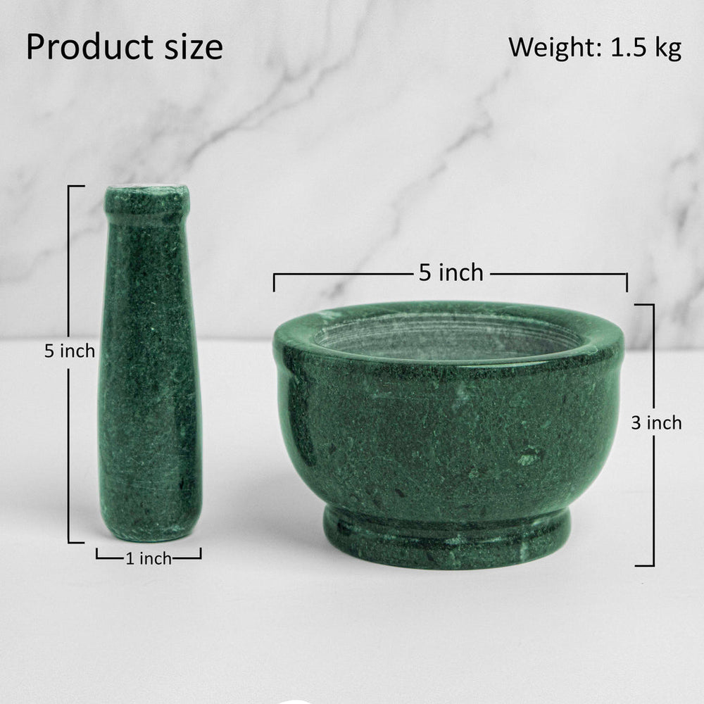 
                  
                    Green Marble Mortar and Pestle
                  
                