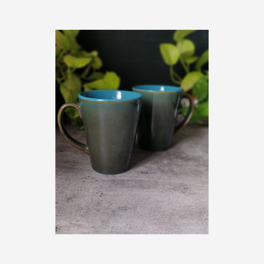 
                  
                    Moss Green and Blue Coffee/Milk Mugs
                  
                