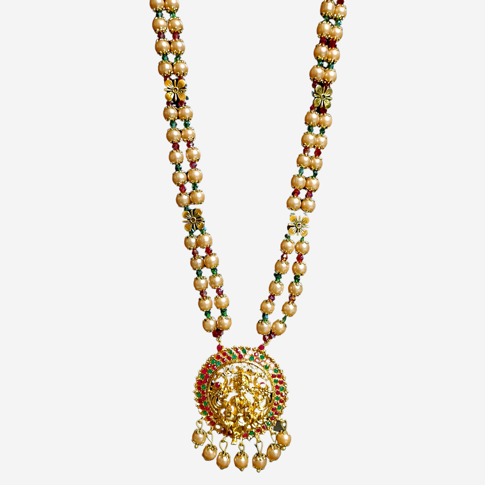 
                  
                    Cream Circular Glass Beads Necklace
                  
                