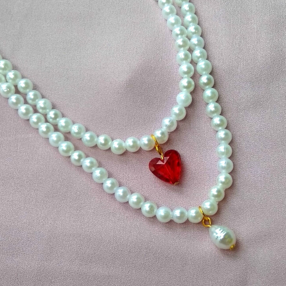 Double Layered Pearls Necklace