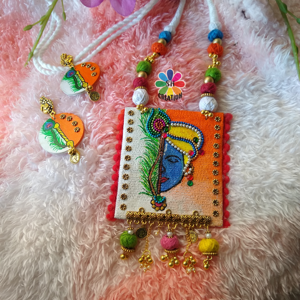 Handmade Krishna Necklace Set