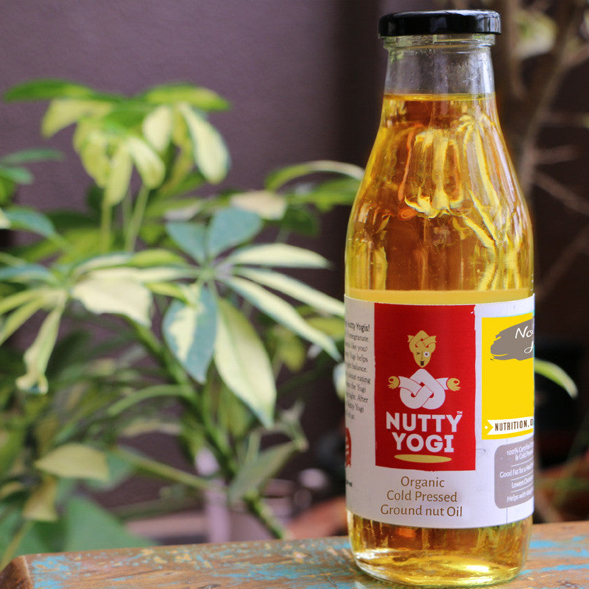 Nutty Yogi Cold Pressed Groundnut Oil (500ml)