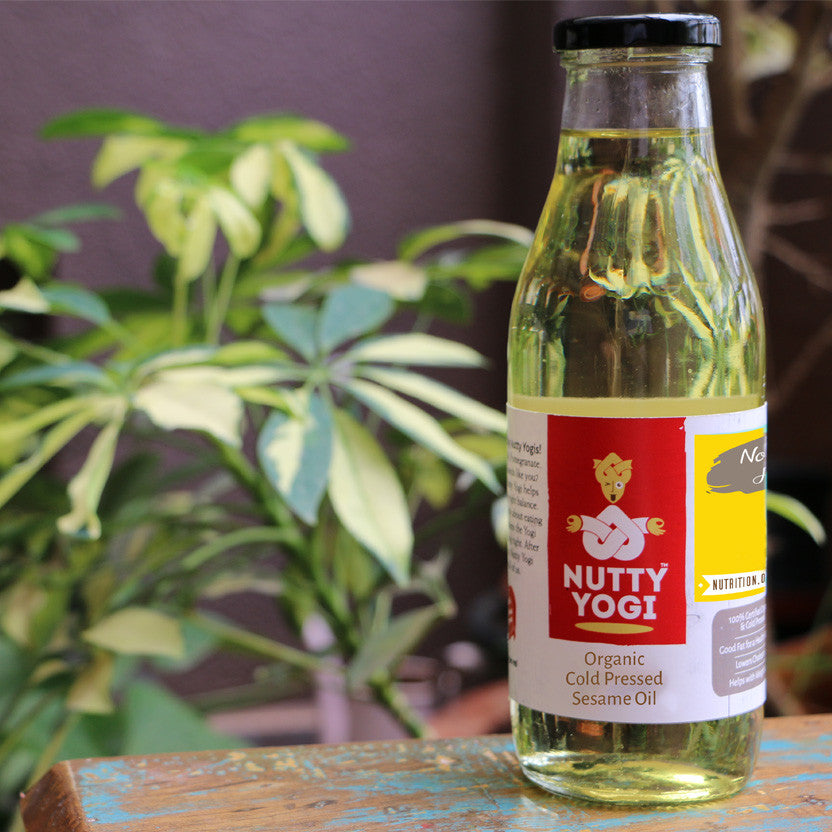 Nutty Yogi Organic Cold Pressed Sesame Oil (500ml)