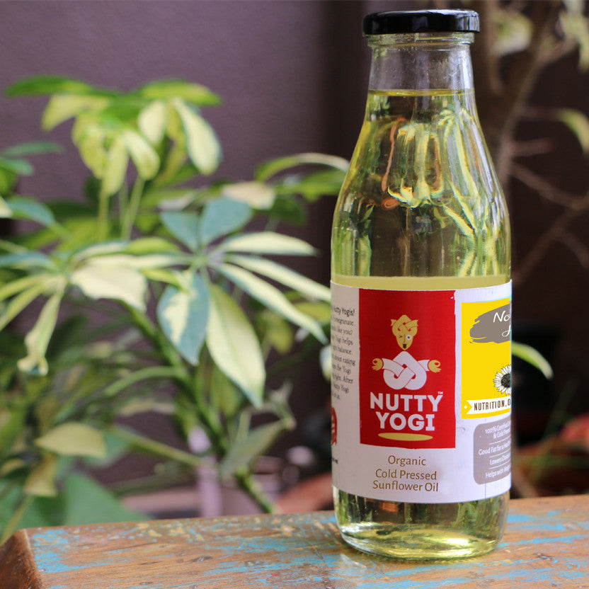 Nutty Yogi Organic Sunflower Oil (500ml)
