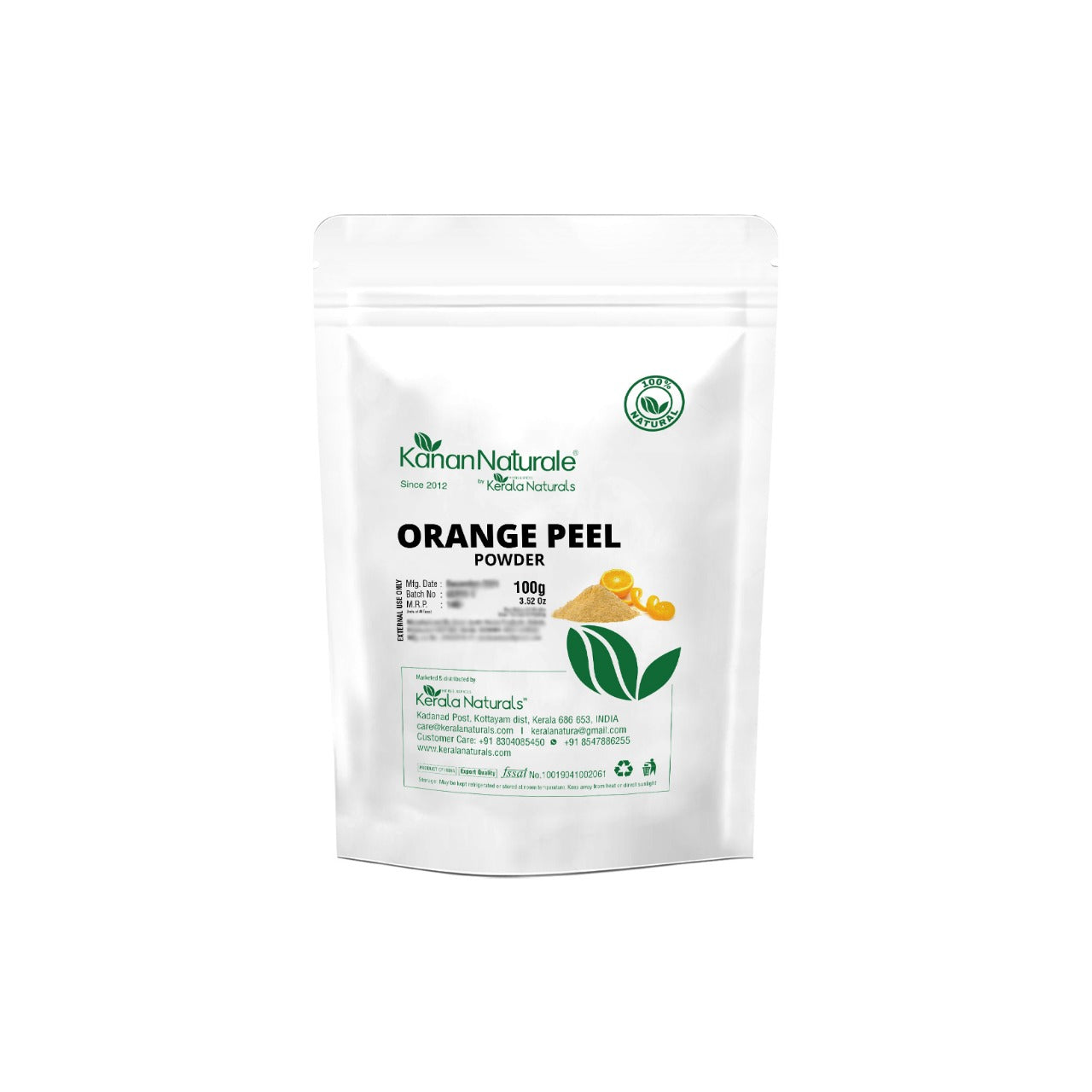
                  
                    Kanan Naturale Orange Peel Powder (100g x 2)
                  
                