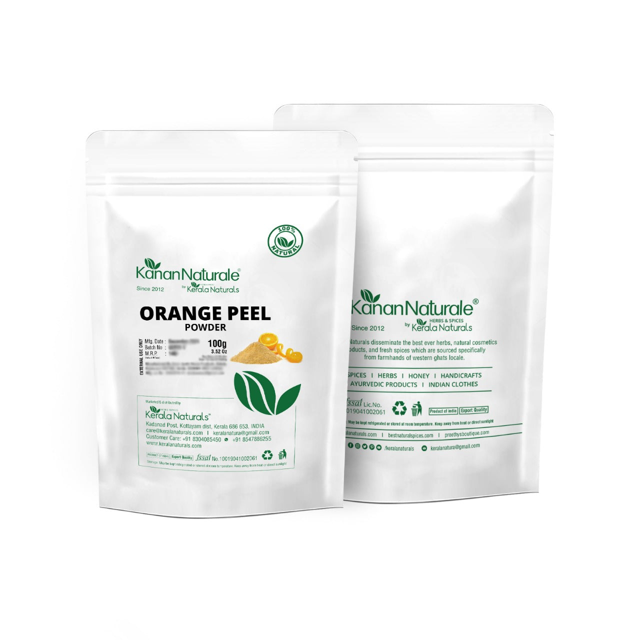 
                  
                    Kanan Naturale Orange Peel Powder (100g x 2)
                  
                
