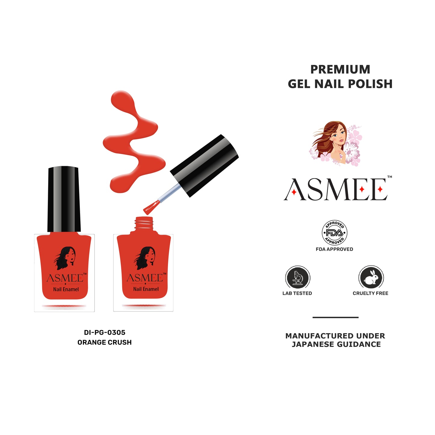 
                  
                    Orange Crush - Asmee Gel Nail Polish
                  
                