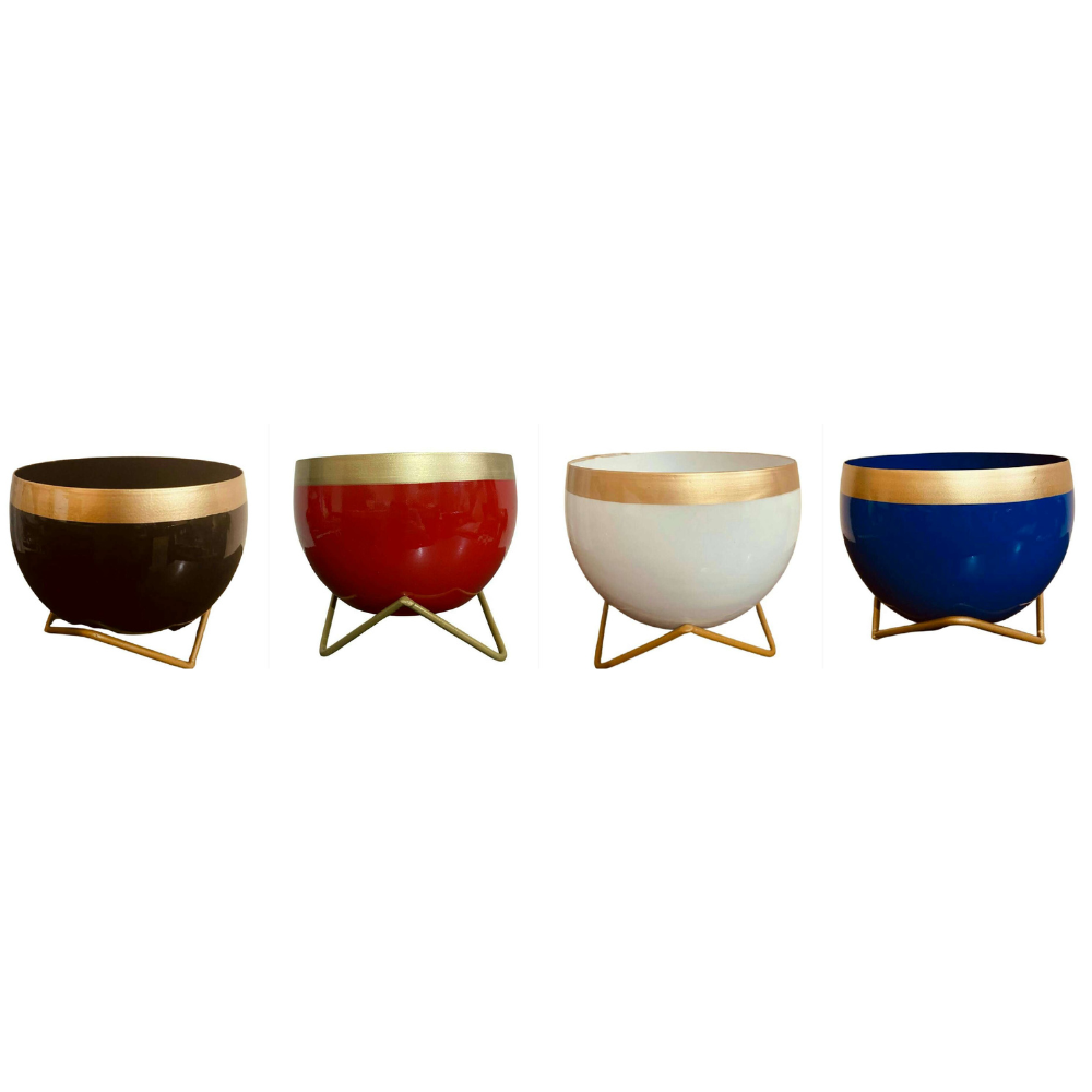 
                  
                    Designer Metal Pots (Set of 4)
                  
                