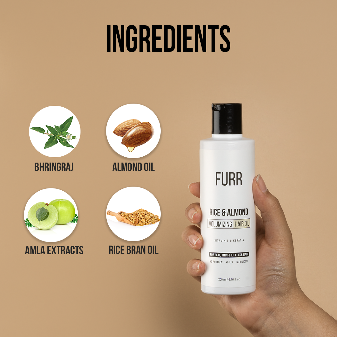 
                  
                    FURR Rice and Almond Volumizing Hair Oil (200ml)
                  
                