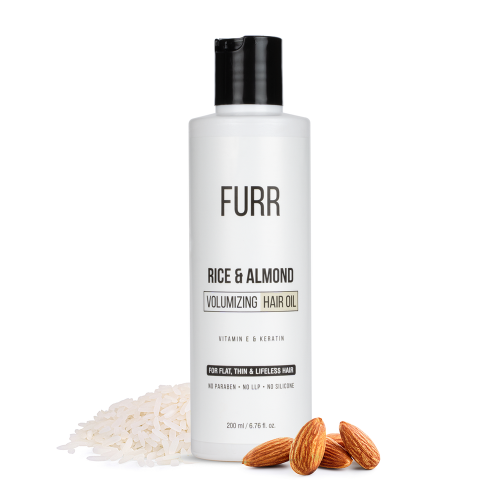FURR Rice and Almond Volumizing Hair Oil (200ml)