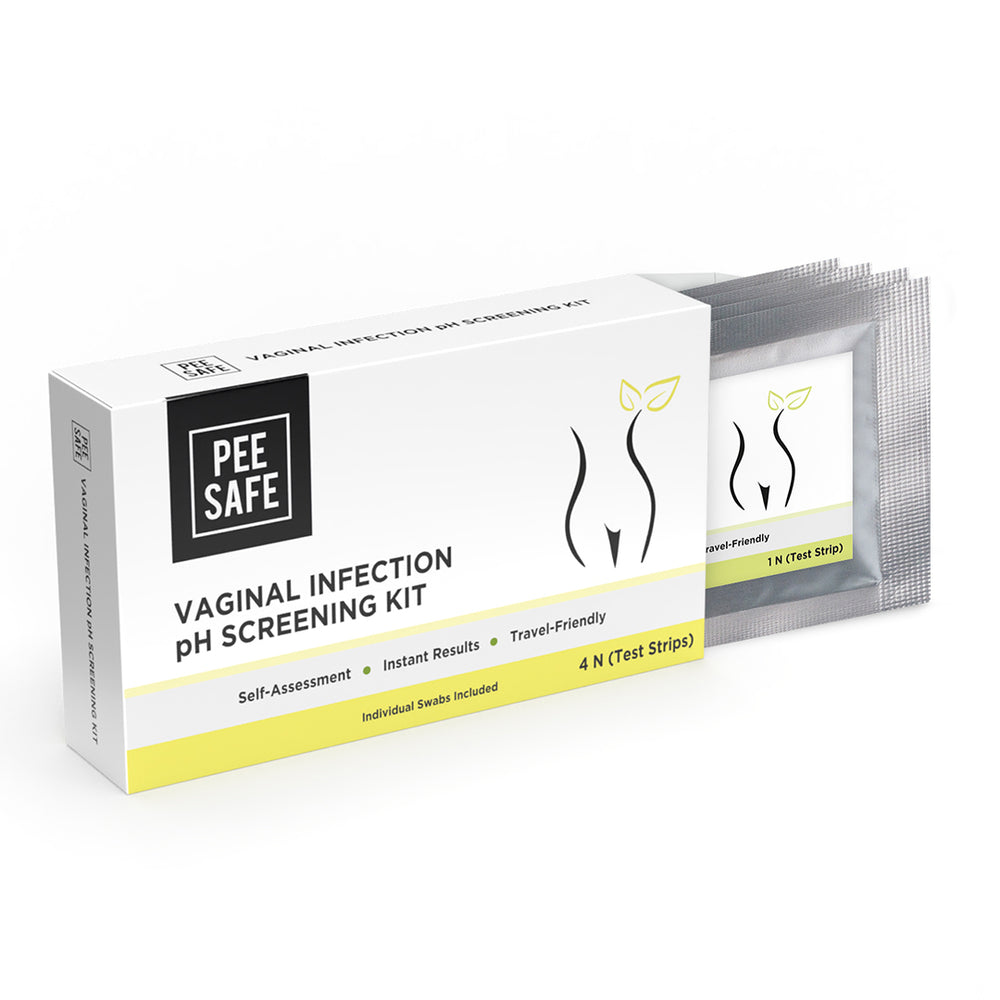Pee Safe Vaginal Infection pH Screening Kit (Pack of 4)