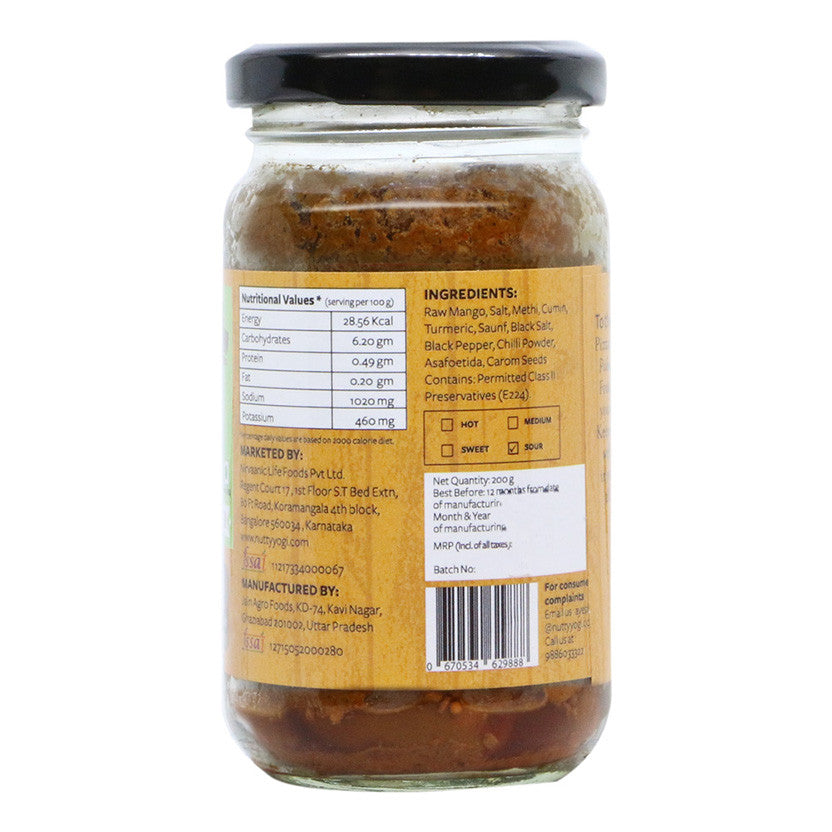 
                  
                    Nutty Yogi Zero Oil Mango Pickle (200g)
                  
                