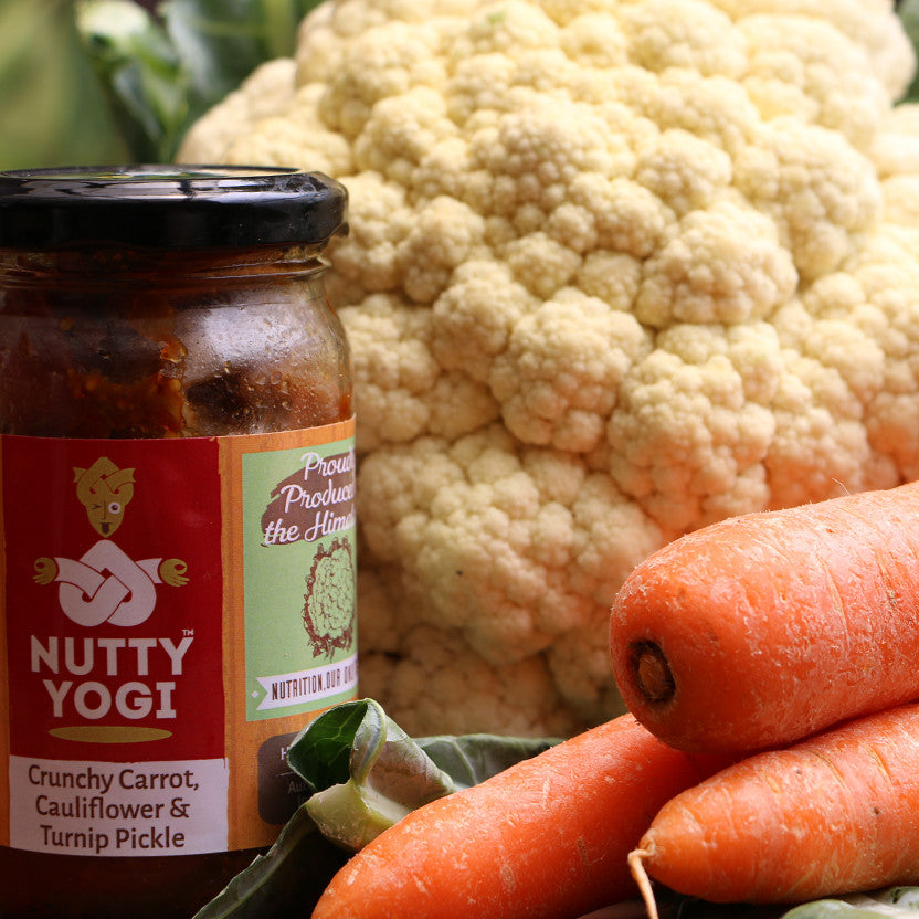 Nutty Yogi Crunchy Carrot, Cauliflower and Turnip Pickle (200g)