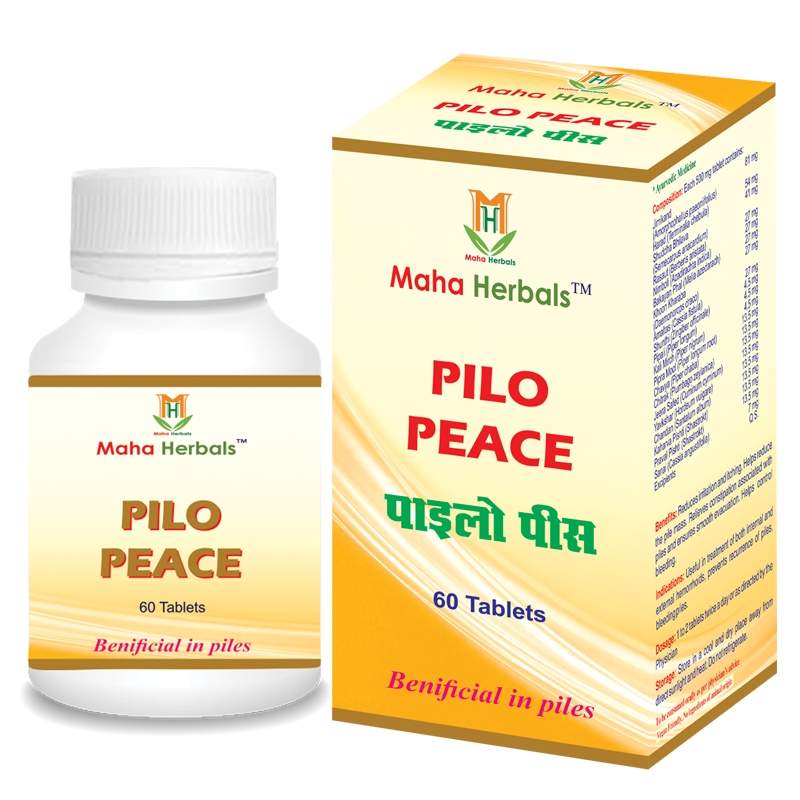 Maha Herbals Pilo Peace Tablets (60 Tablets)