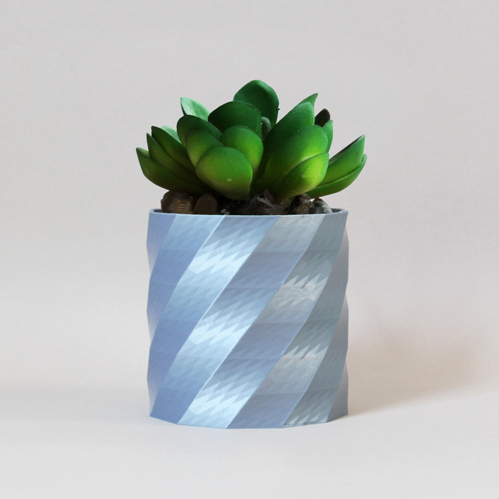 
                  
                    Bluish Silver Polygon Spiral Indoor Planter
                  
                