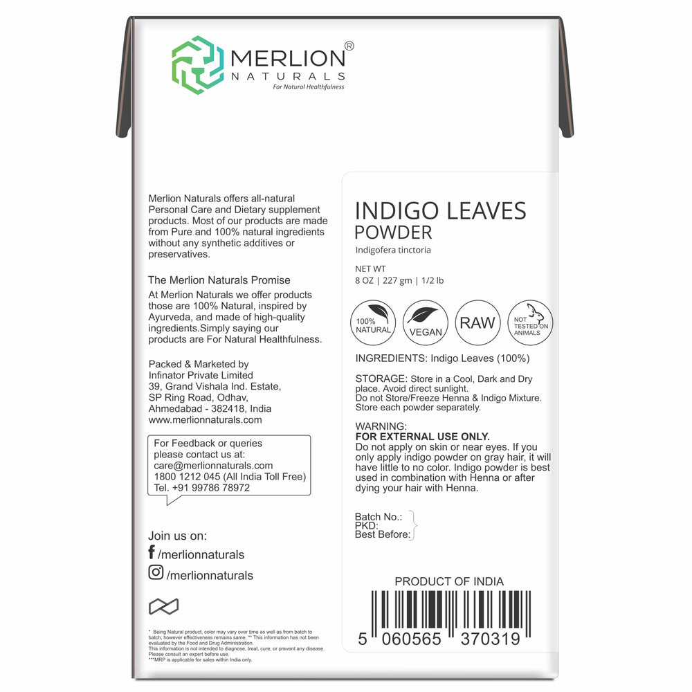 
                  
                    Indigo Leaves Powder (227g)
                  
                