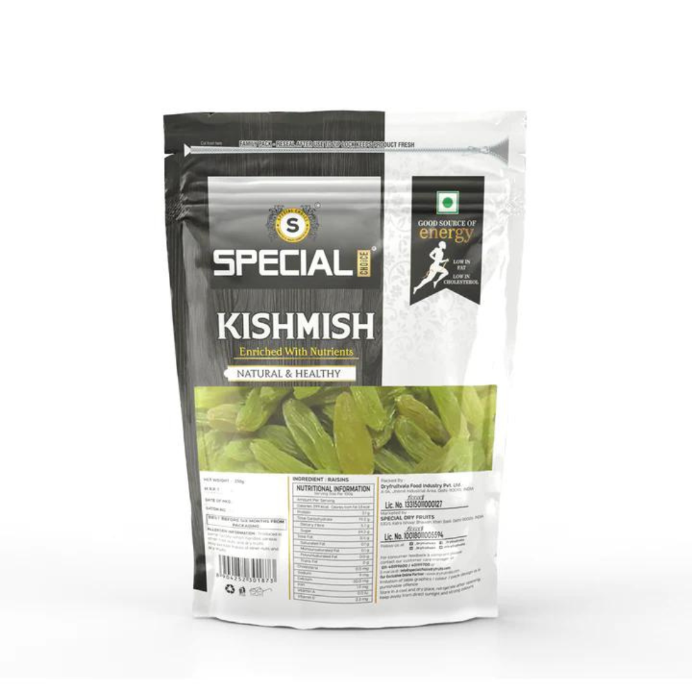 
                  
                    Special Choice Kishmish (Green Raisins) Kandhari (250g)
                  
                