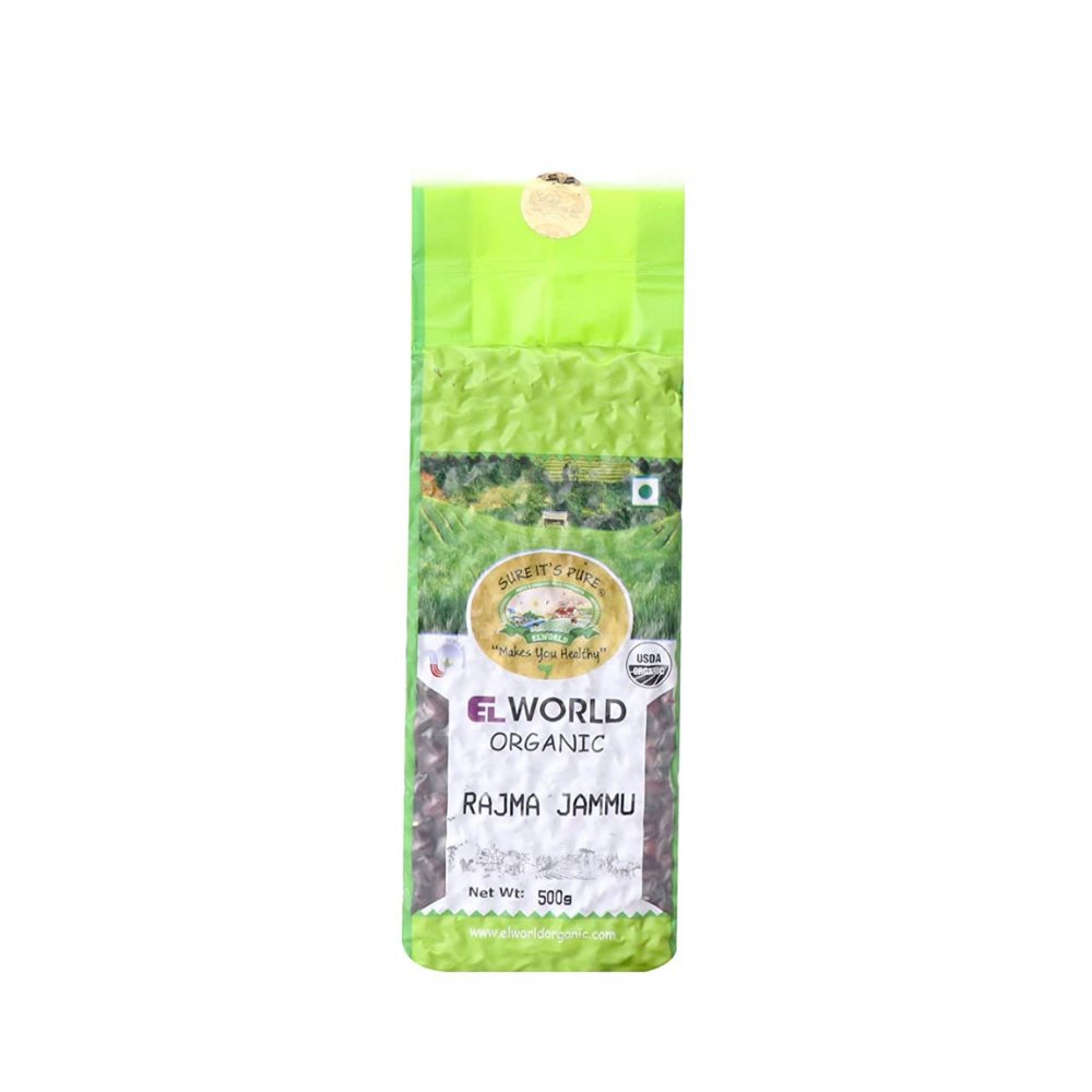 ELworld Rajma Jammu (Kidney Beans) - 500g (Pack of 4)