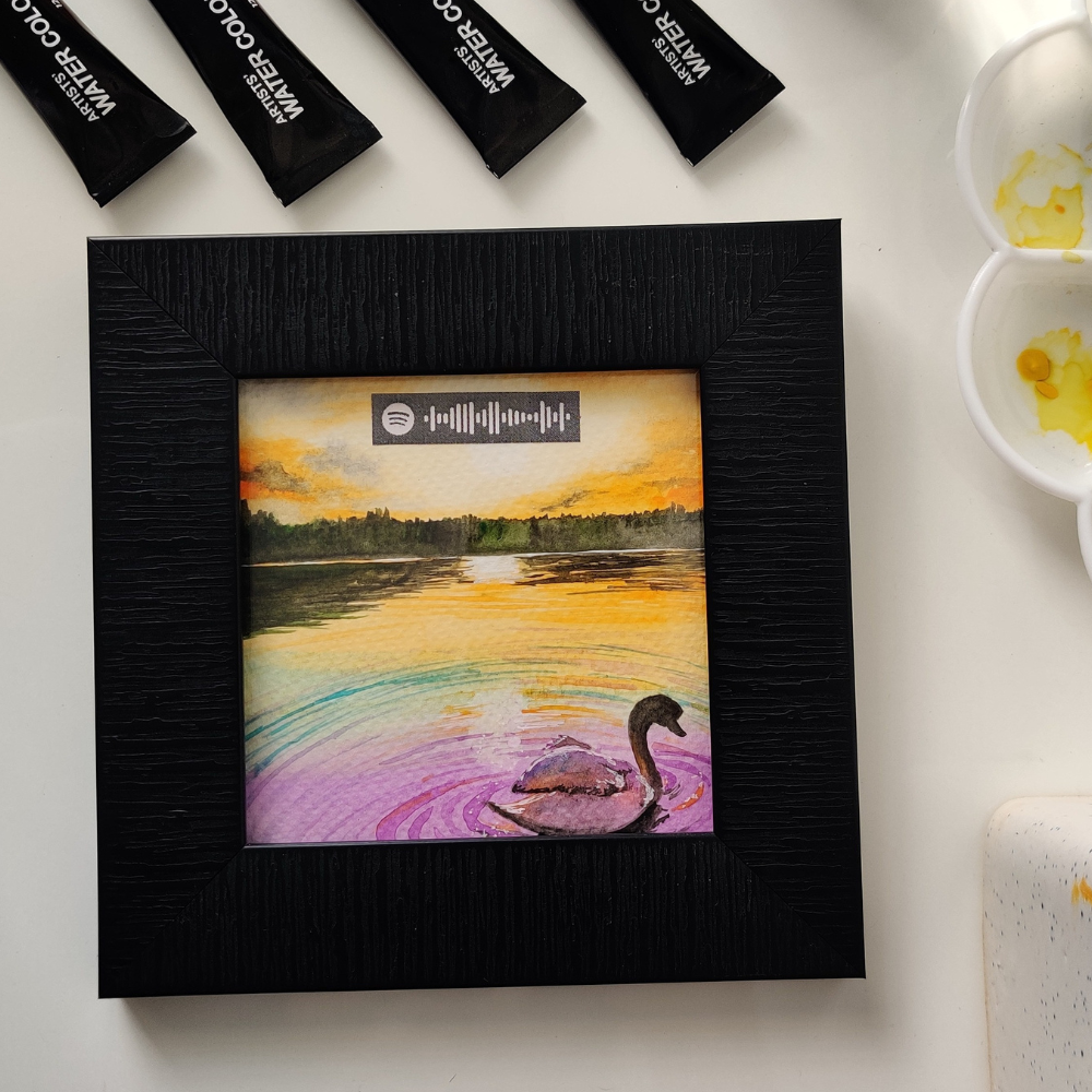 
                  
                    Duckling In The Sunset Painting
                  
                
